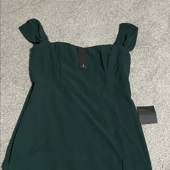 Lulus Magical Magnetism Hunter Green Off-the-Shoulder Maxi Dress - Picture 6 of 7